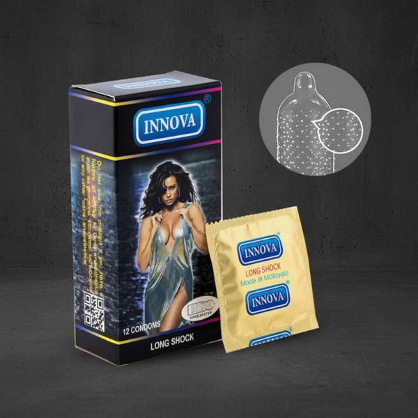 Hộp bao cao su chống xuất tinh sớm Innova Gân & Gai 12 chiếc